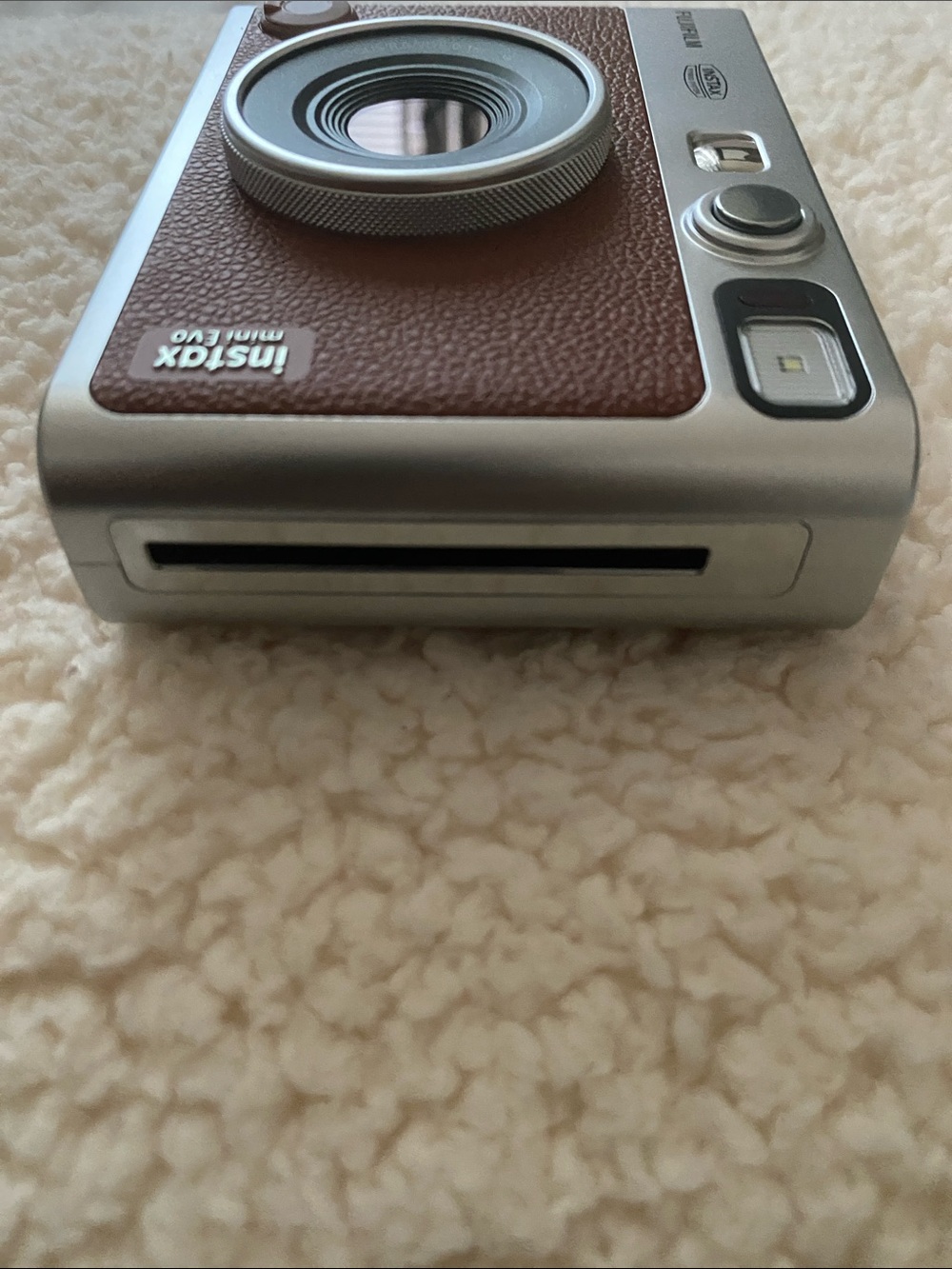 Fujifilm instax mini EVO Brown Retro Instant Camera with Brown Case - Picture 7 of 10